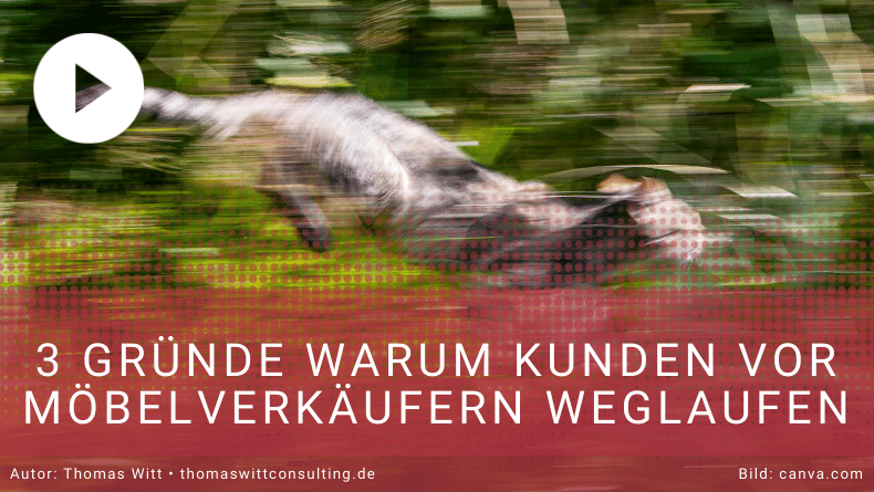Drei Gründe, warum Möbelhausbesucher dem Kontakt durch Möbelverkäufer ausweichen